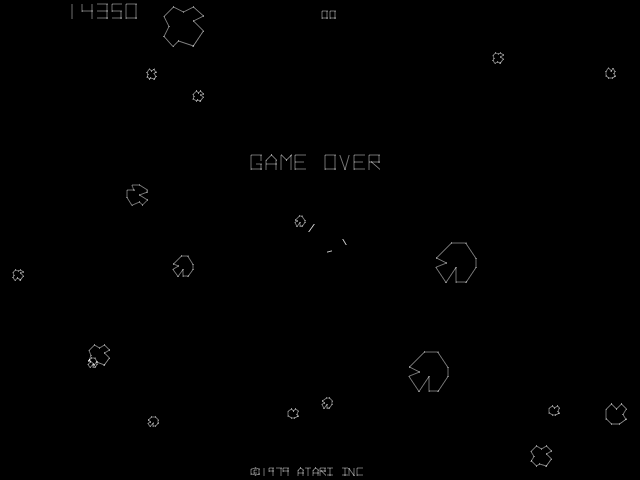 asteroid gameover