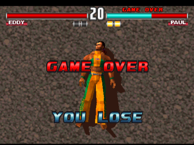 tekken3d gameover