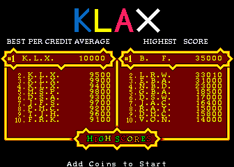 klax5bl2 scores