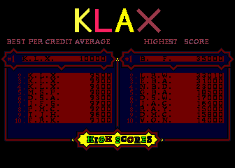 klax5bl3 scores