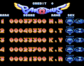 parodius title