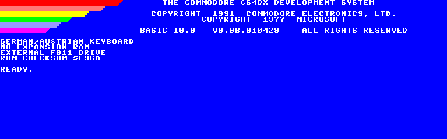 c64dx screenshot