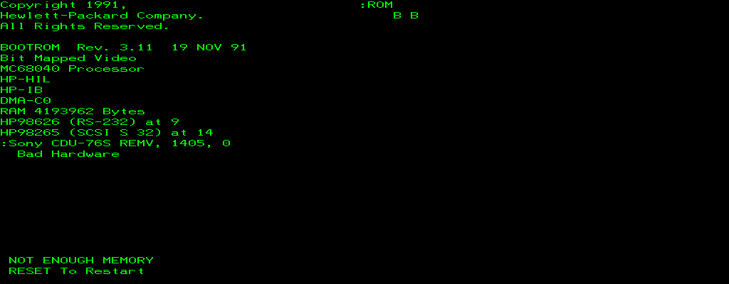 hp9k382 screenshot