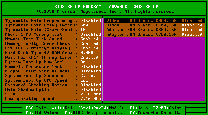 mokp386sx screenshot