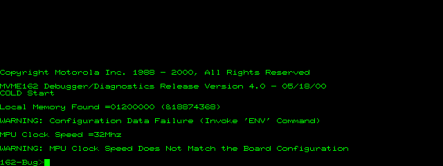 mvme162 screenshot