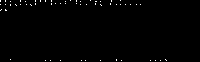 pc8001mk2 screenshot