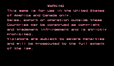 armwaru warning