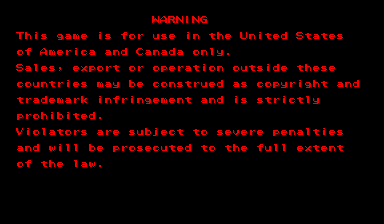 sfiii2 warning